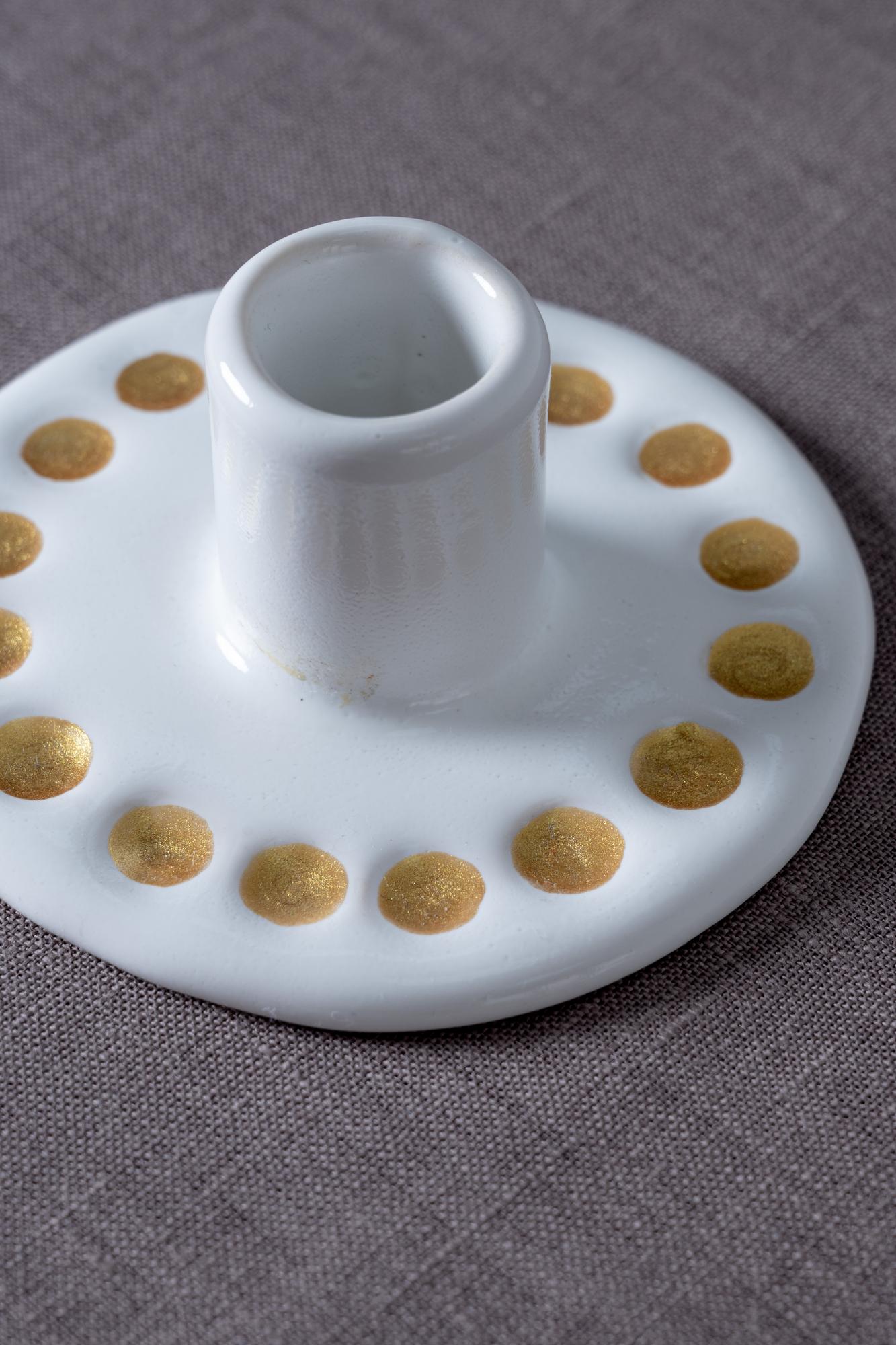 Подсвечник керамика ручной работы