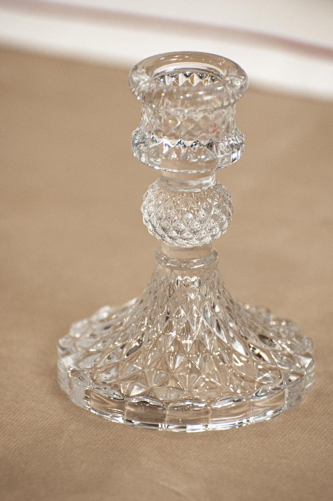 Подсвечник стеклянный, размер 10 см