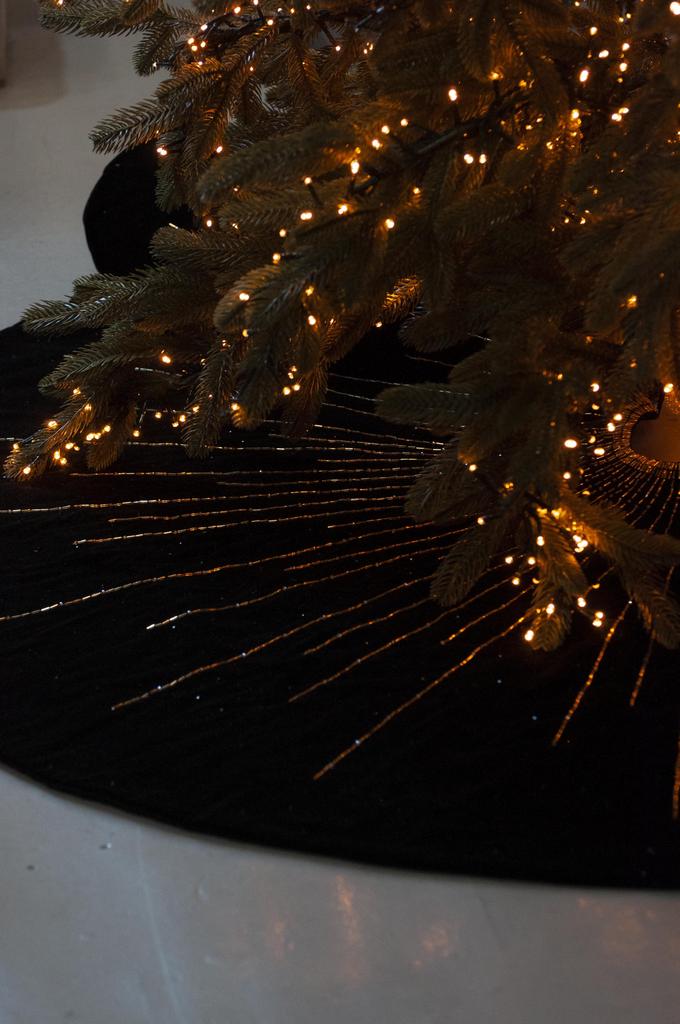 Юбка под елку Черный и золото