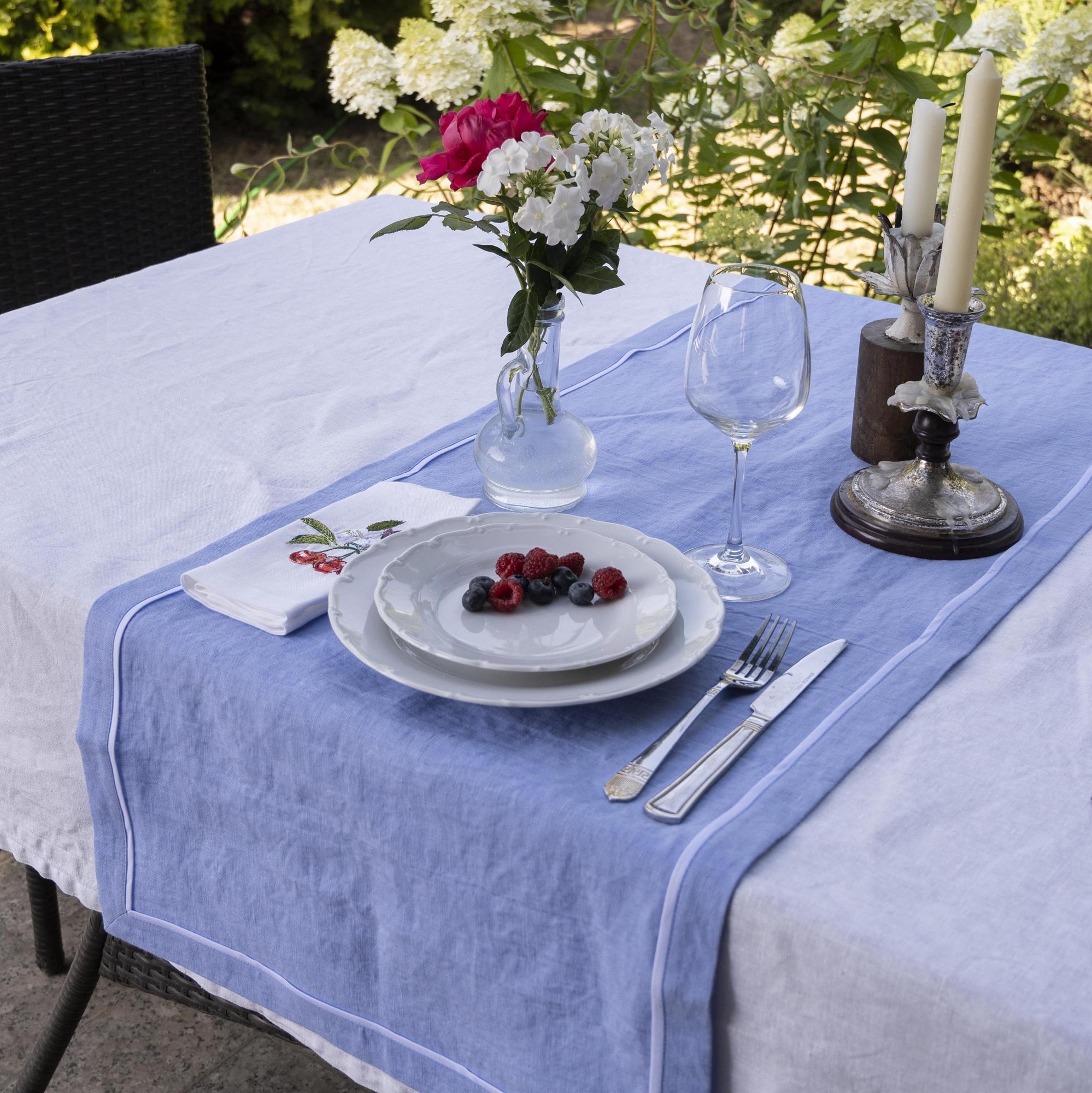 Раннер  оттенок Лаванда с белым кантом