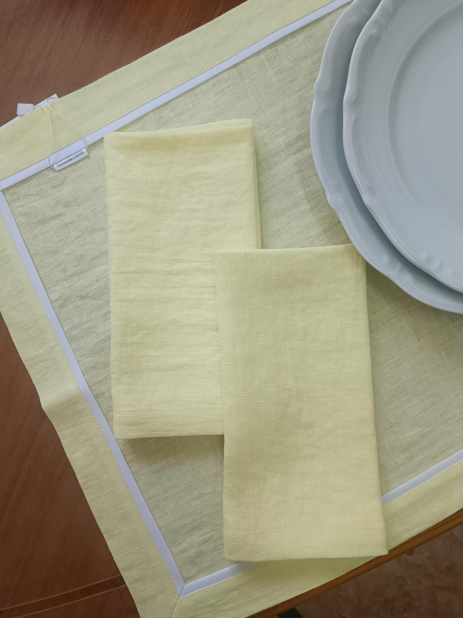 Комплект салфеток оттенок Крем-Брюле