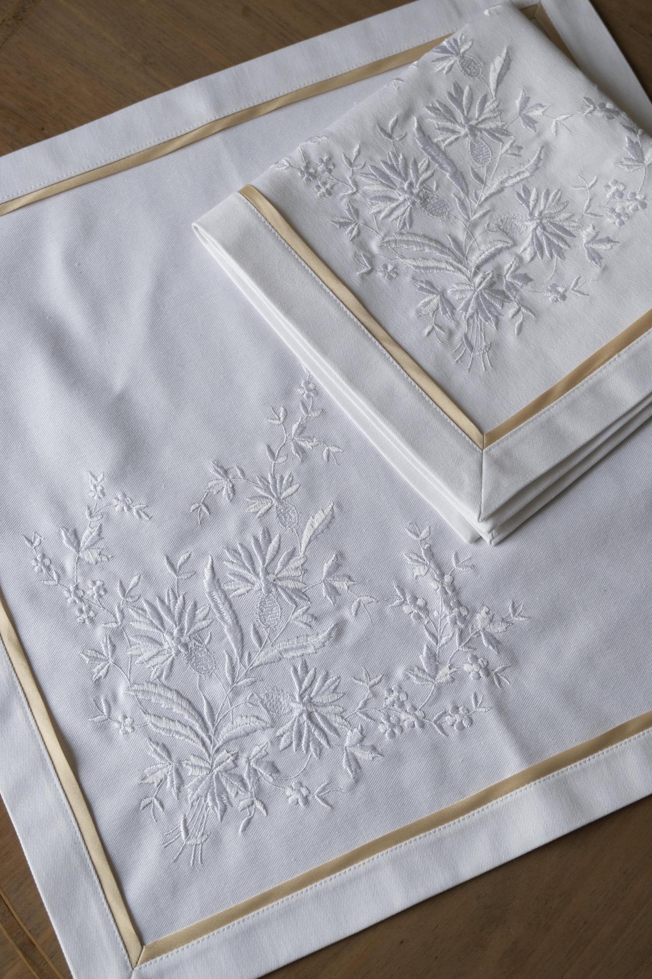 Комплект салфеток с вышивкой Васильки