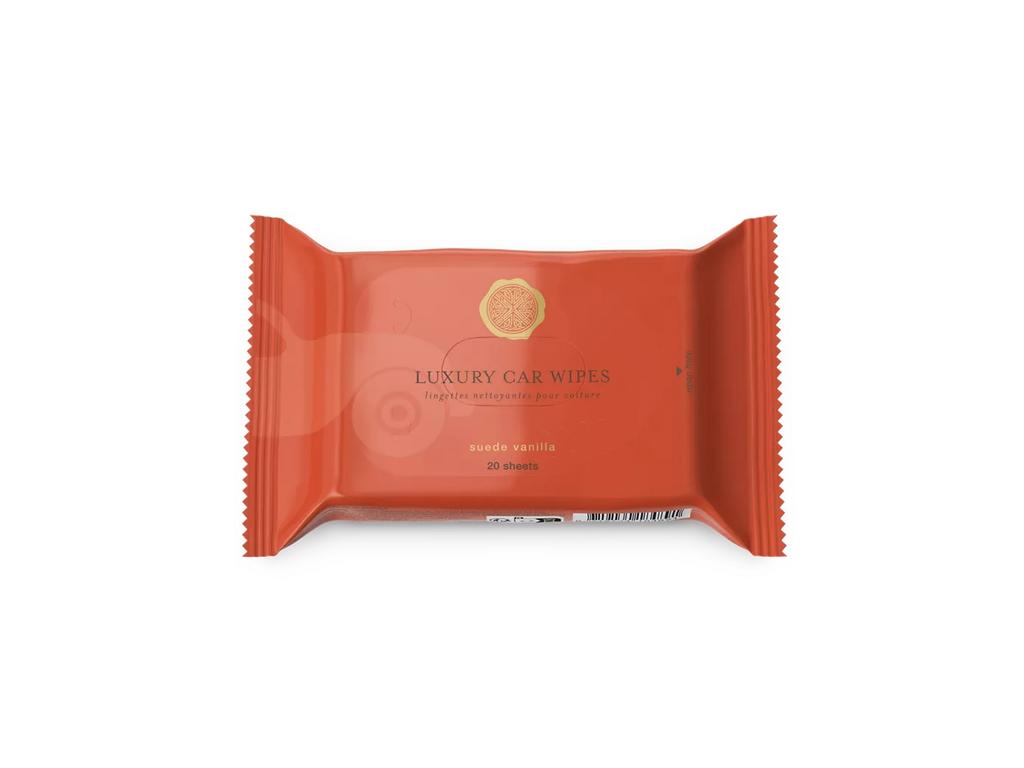 PRIVATE COLLECTION  Suede Vanilla Car Wipes - Парфумовані серветки для салону автомобіля, 20 шт