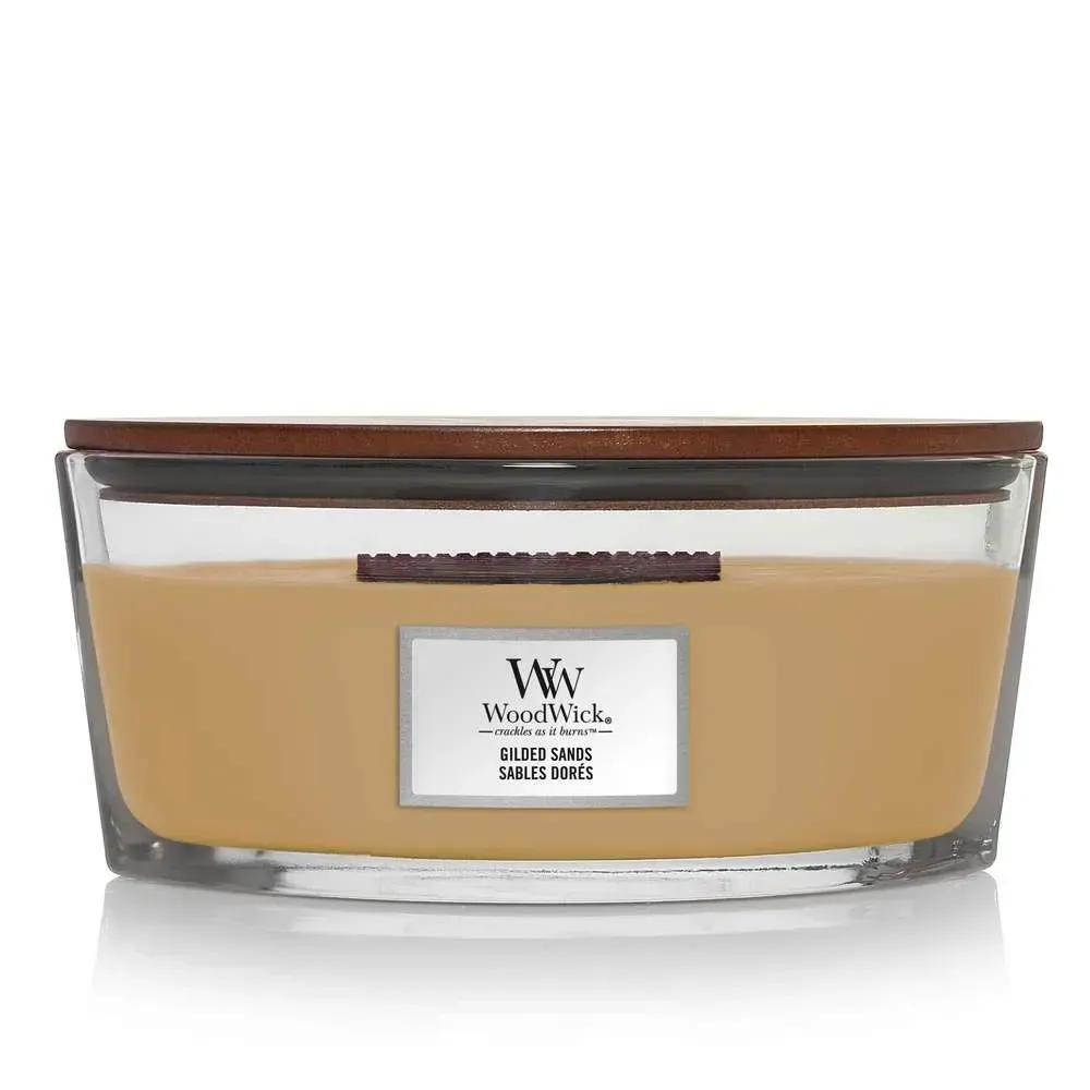 Woodwick Ellipse Gilded Sands - Ароматична свічка, 453г