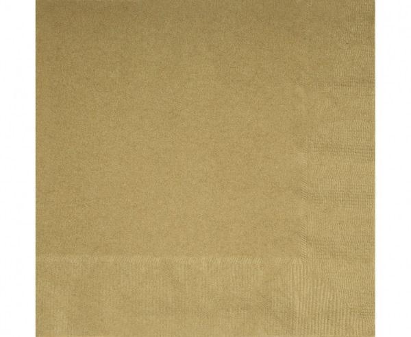 Salvetes zelta 33x33 cm, 20 gab