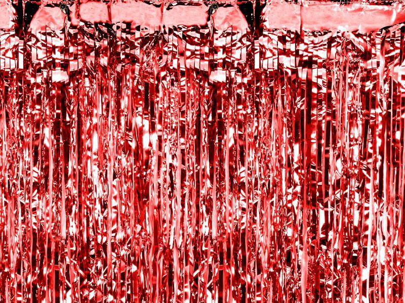 Sarkani folija aizkari, 90 x 250 cm