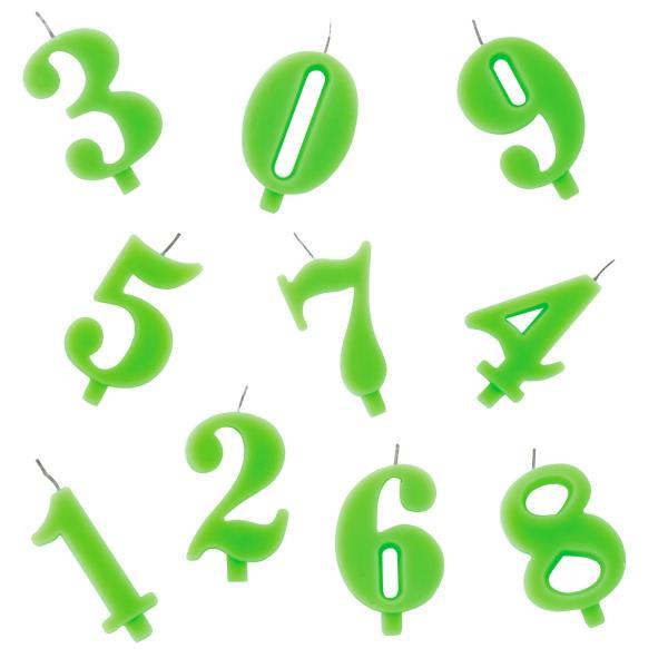 Salātkrāsas svecīte - cipars