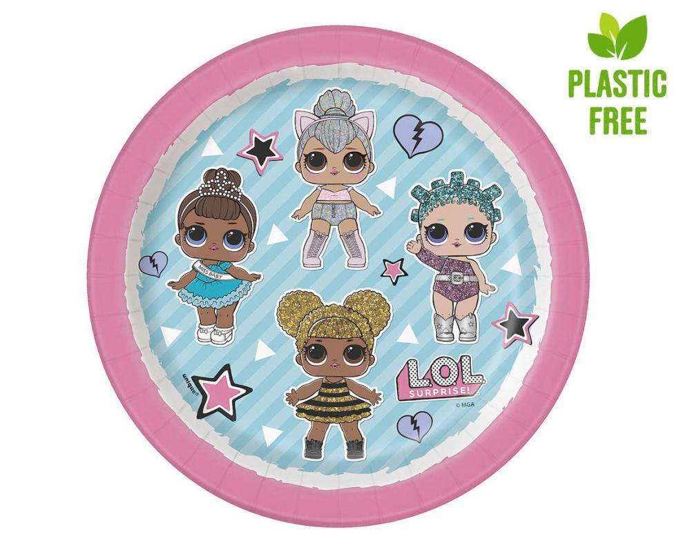 Šķīvji "Lol" 18 cm, 8 gab