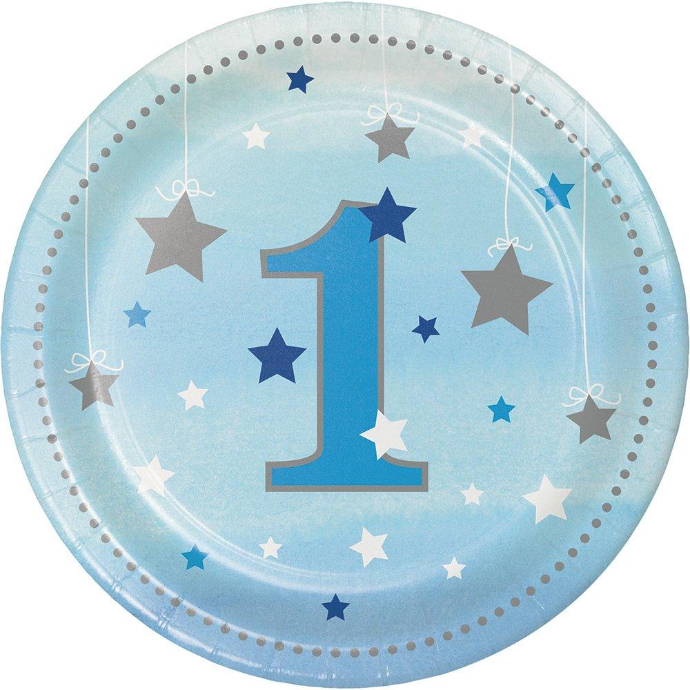 Šķīvji "1 BDay Boy" 18 cm, 8 gab