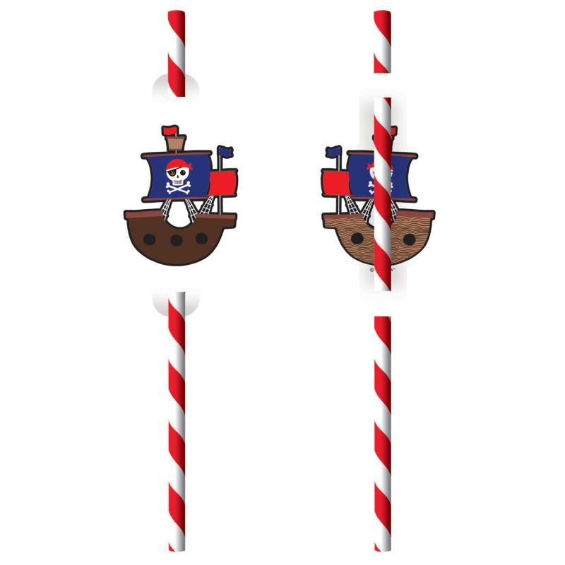 Kokteiļu salmiņi "Pirati", 8 gab