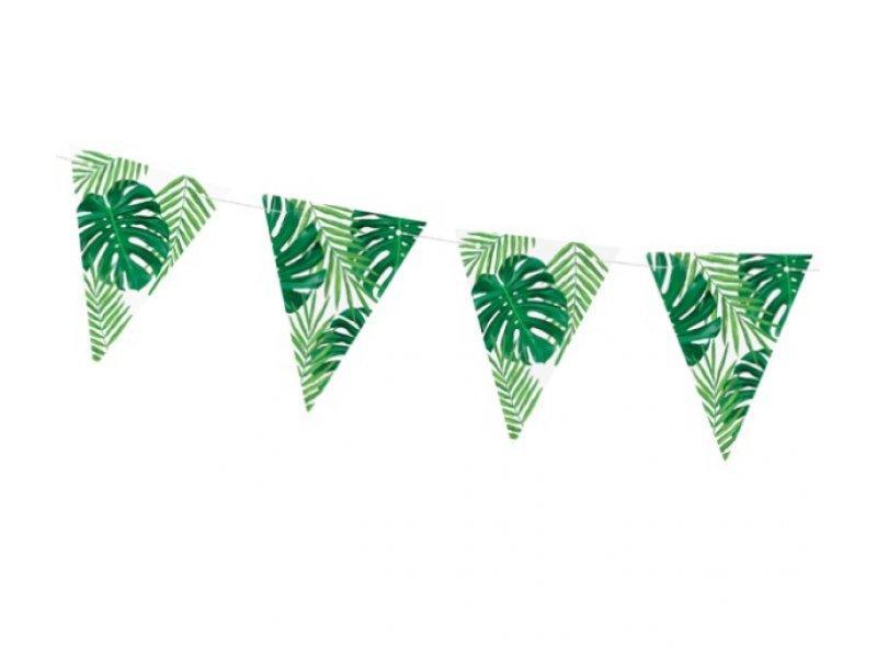 Karodziņu virtene "Tropu lapas" 1.9 m