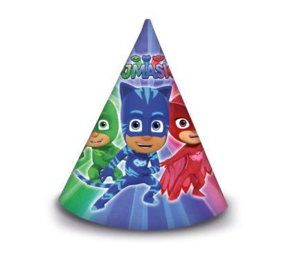 Svētku cepurītes "PJ Masks" 6 gab