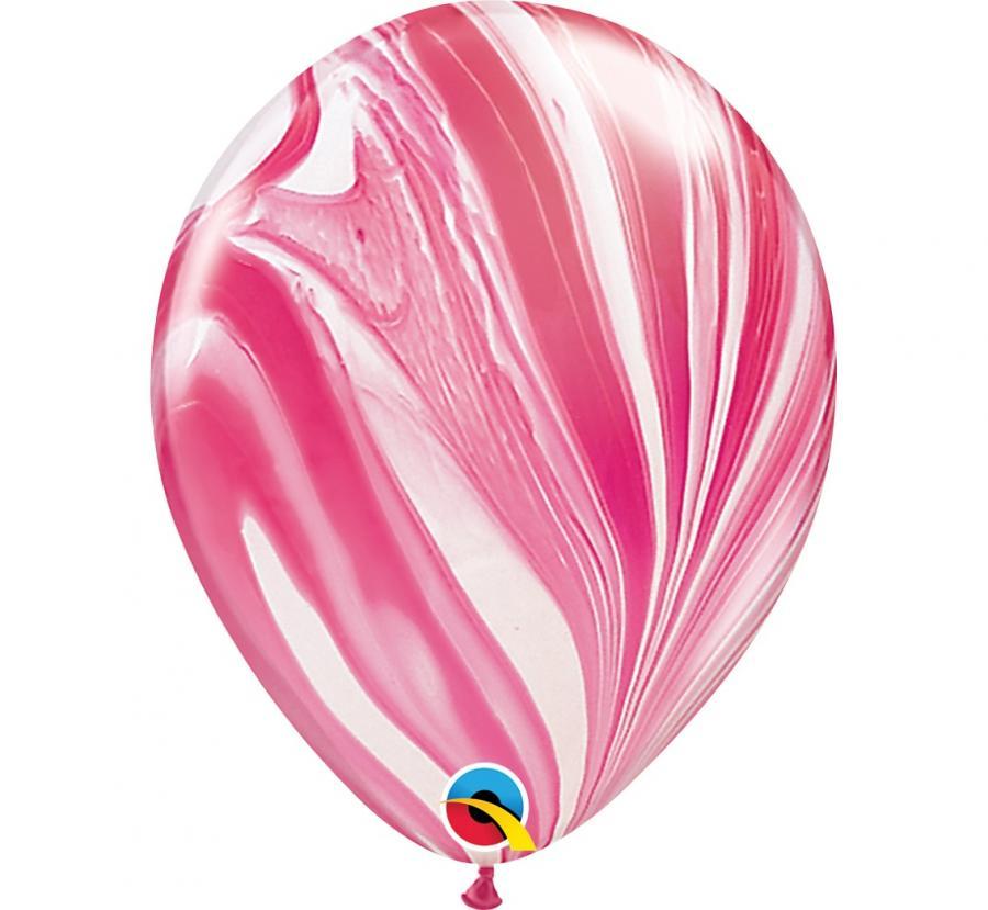 Agate lateksa balons rozā, 1 gab