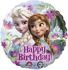 Folijas balons "Frozen Happy BDay", 45 cm