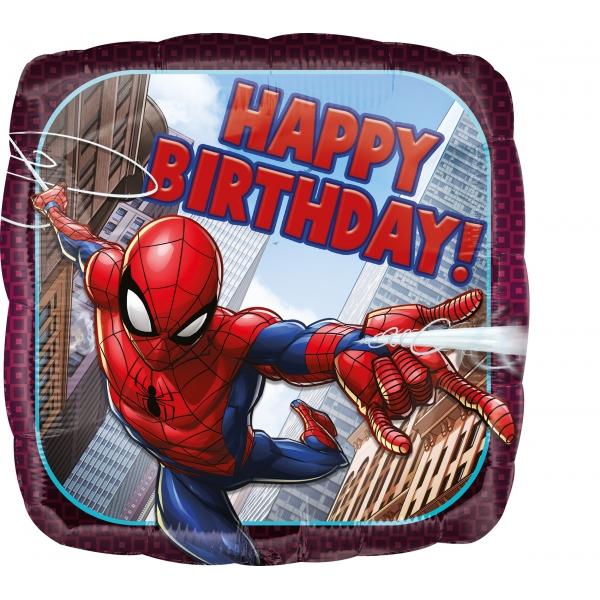 Folijas balons "Spiderman Happy BDay", 45 cm