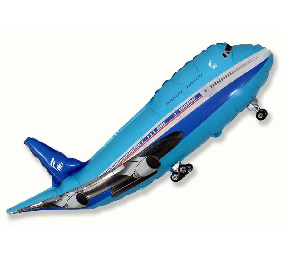 Folijas balons "Airplane" zils, 60 cm
