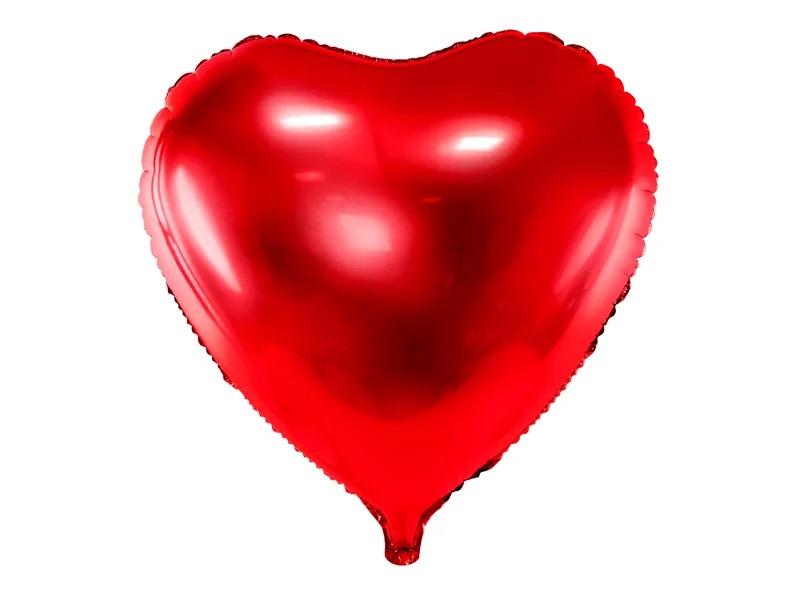 Folijas balons "Sirds" sarkans 61 cm