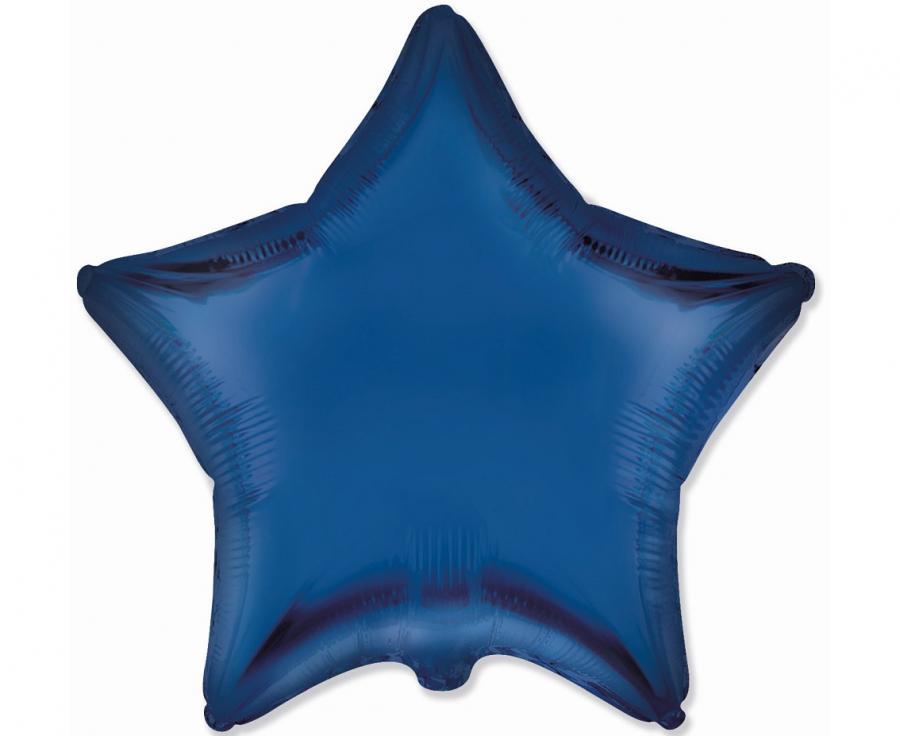Folijas balons "Zvaigzne Navy Blue, 45 cm