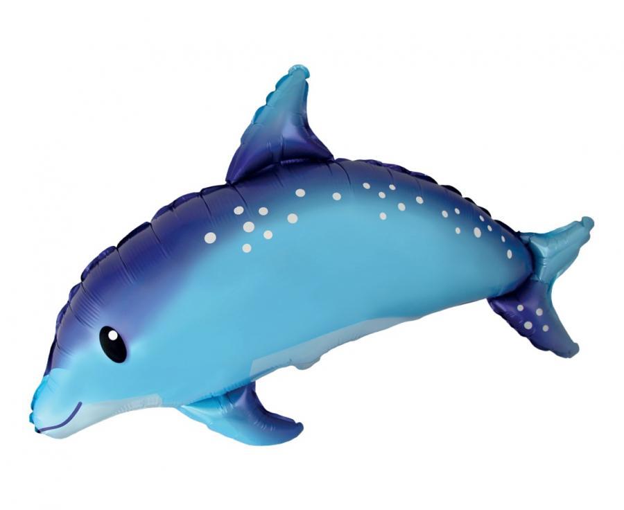 Folija balons Delfīns", 60 cm