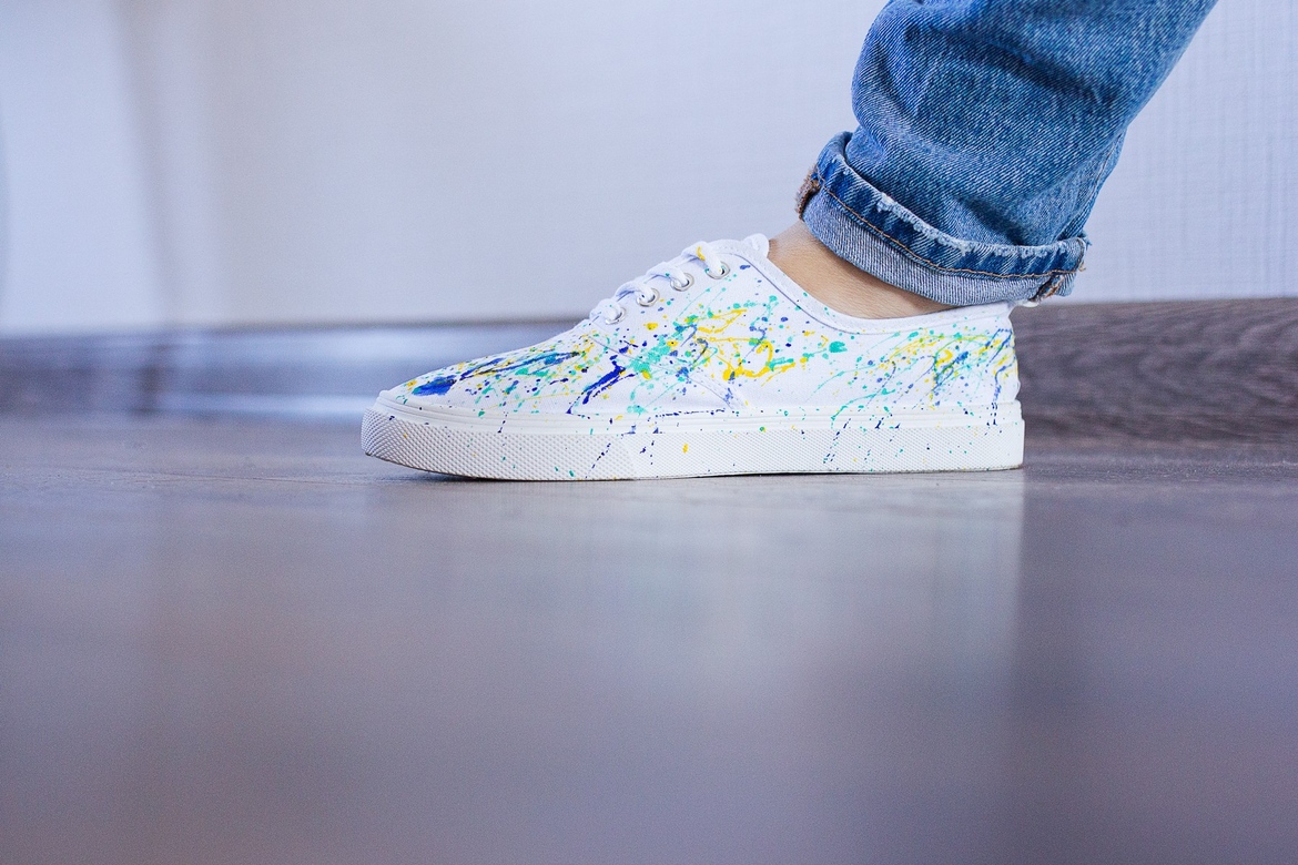 Кеды с брызгами красок Burst of Colors