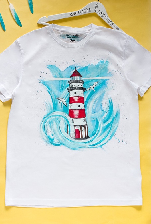 Футболка с росписью Микки Маус "Да и..." - 2