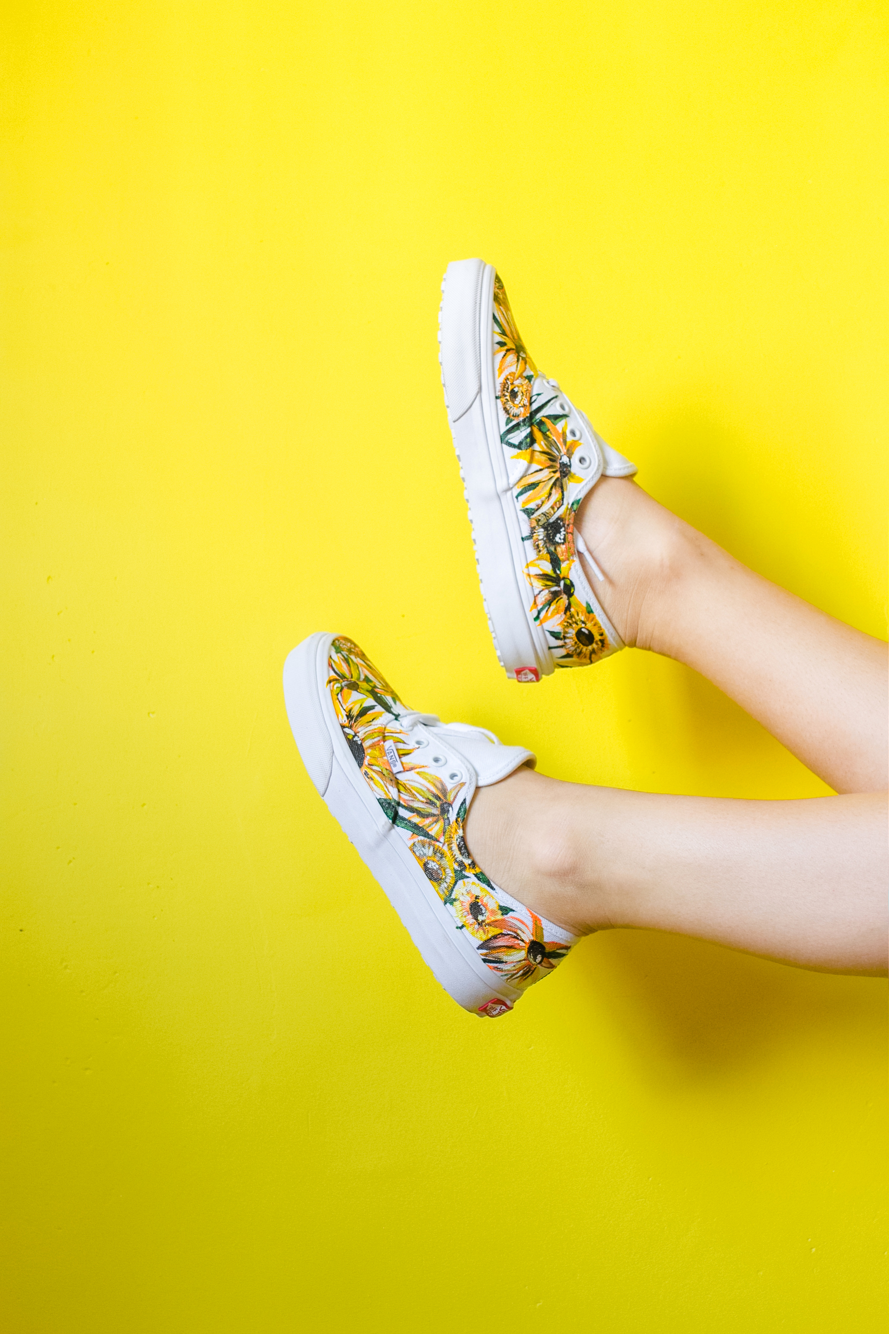 Кеды Vans с росписью - Подсолнухи Ван Гога