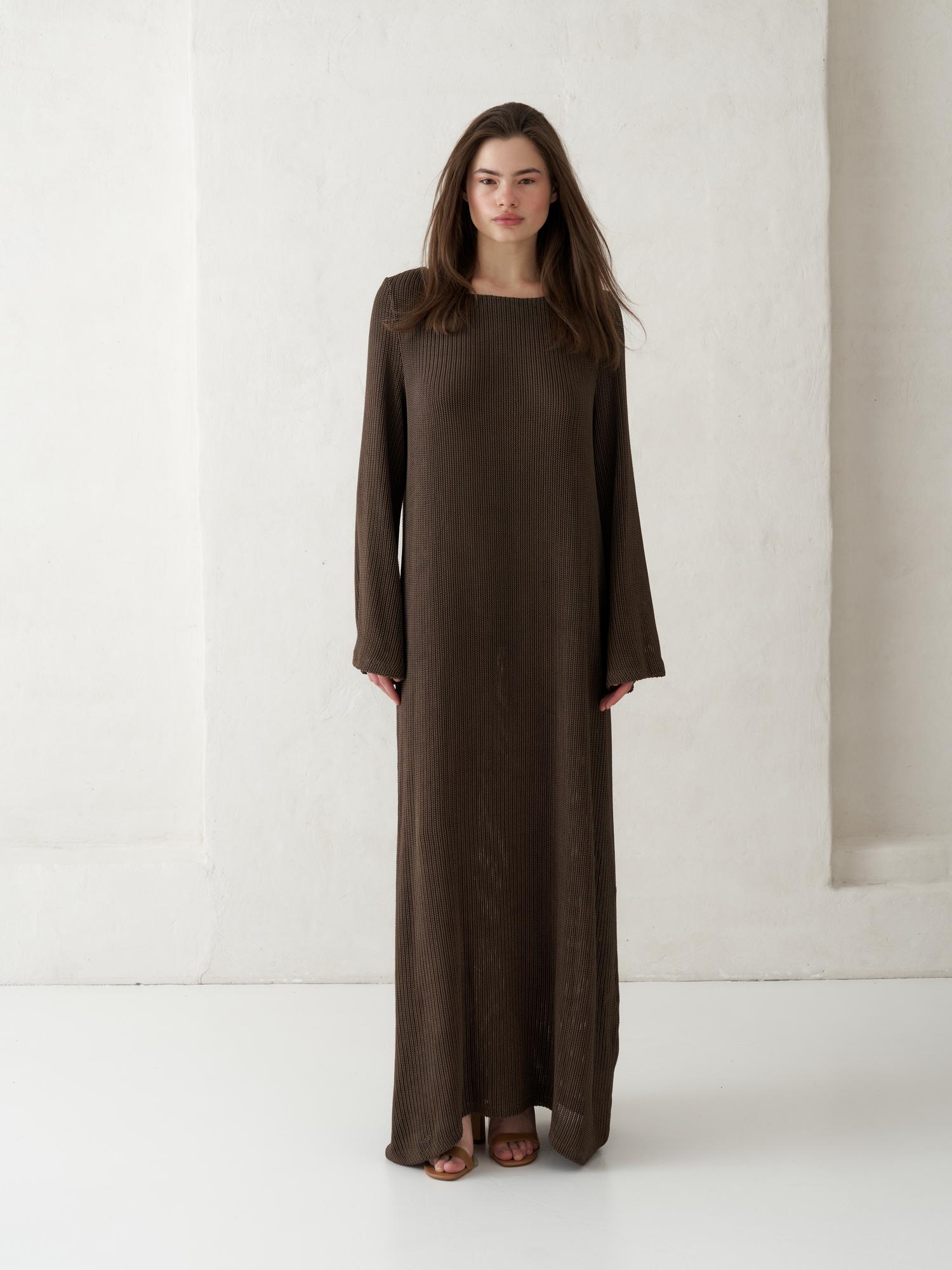 Платье трикотаж длинное