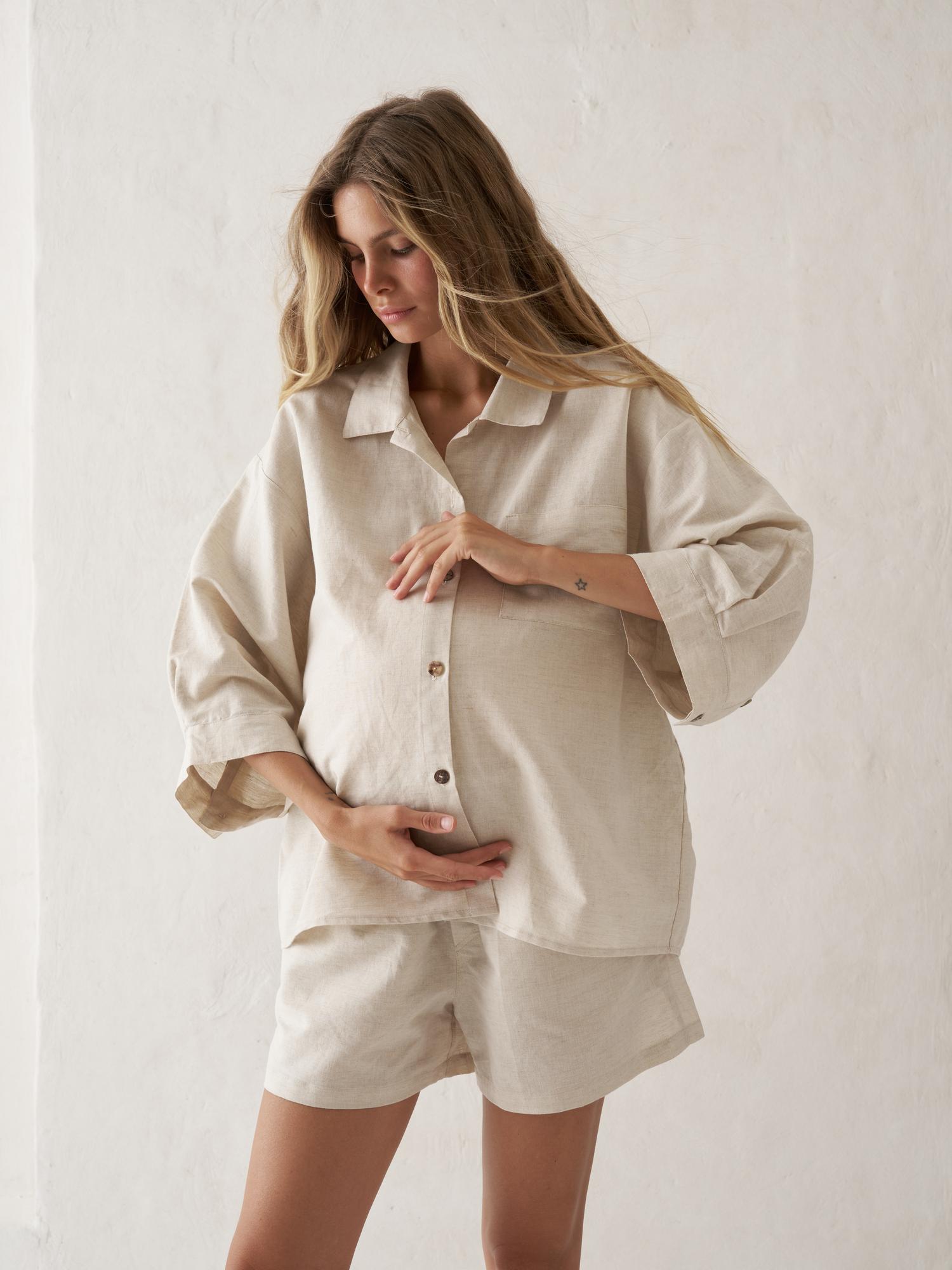 Костюм  лён молочный