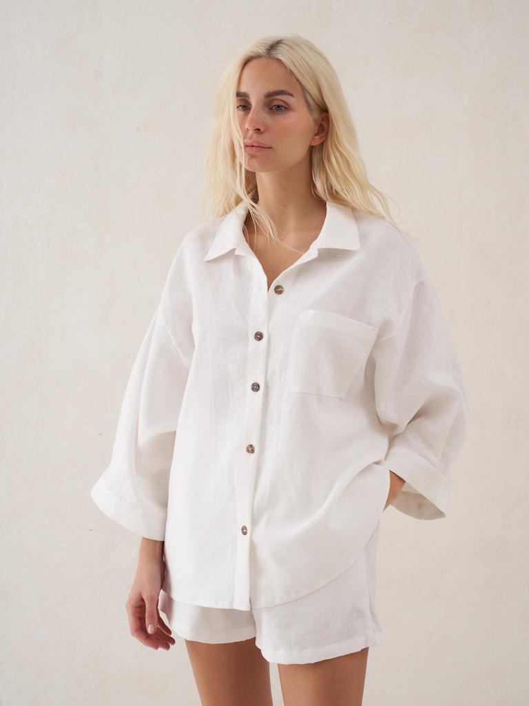 Костюм лён белый