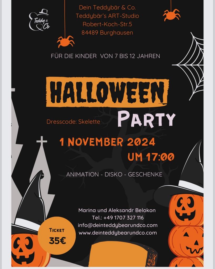 HALLOWEEN PARTY.     1.11.24 17:00