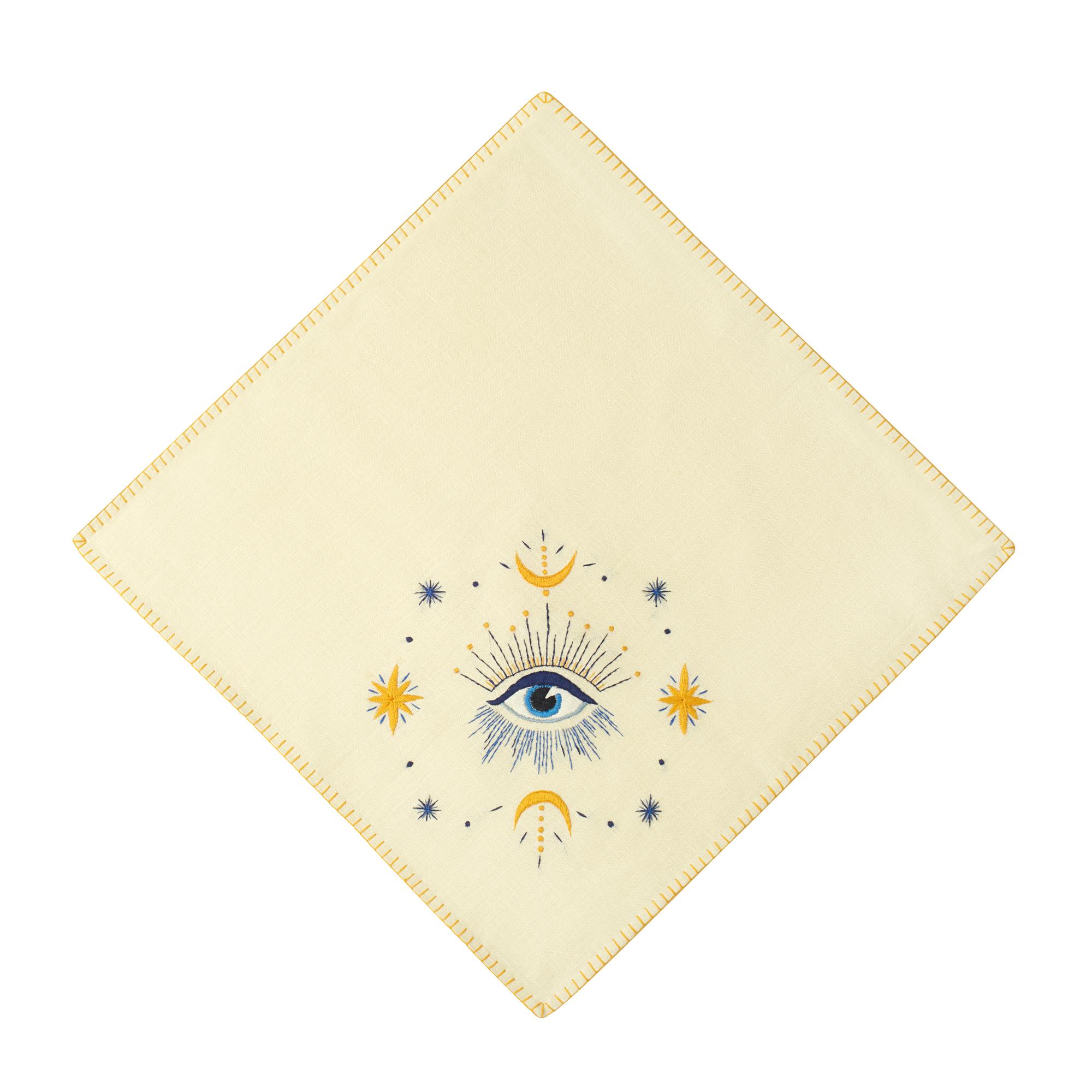 Плейсмат с вышивкой ручной работы "Глаз".