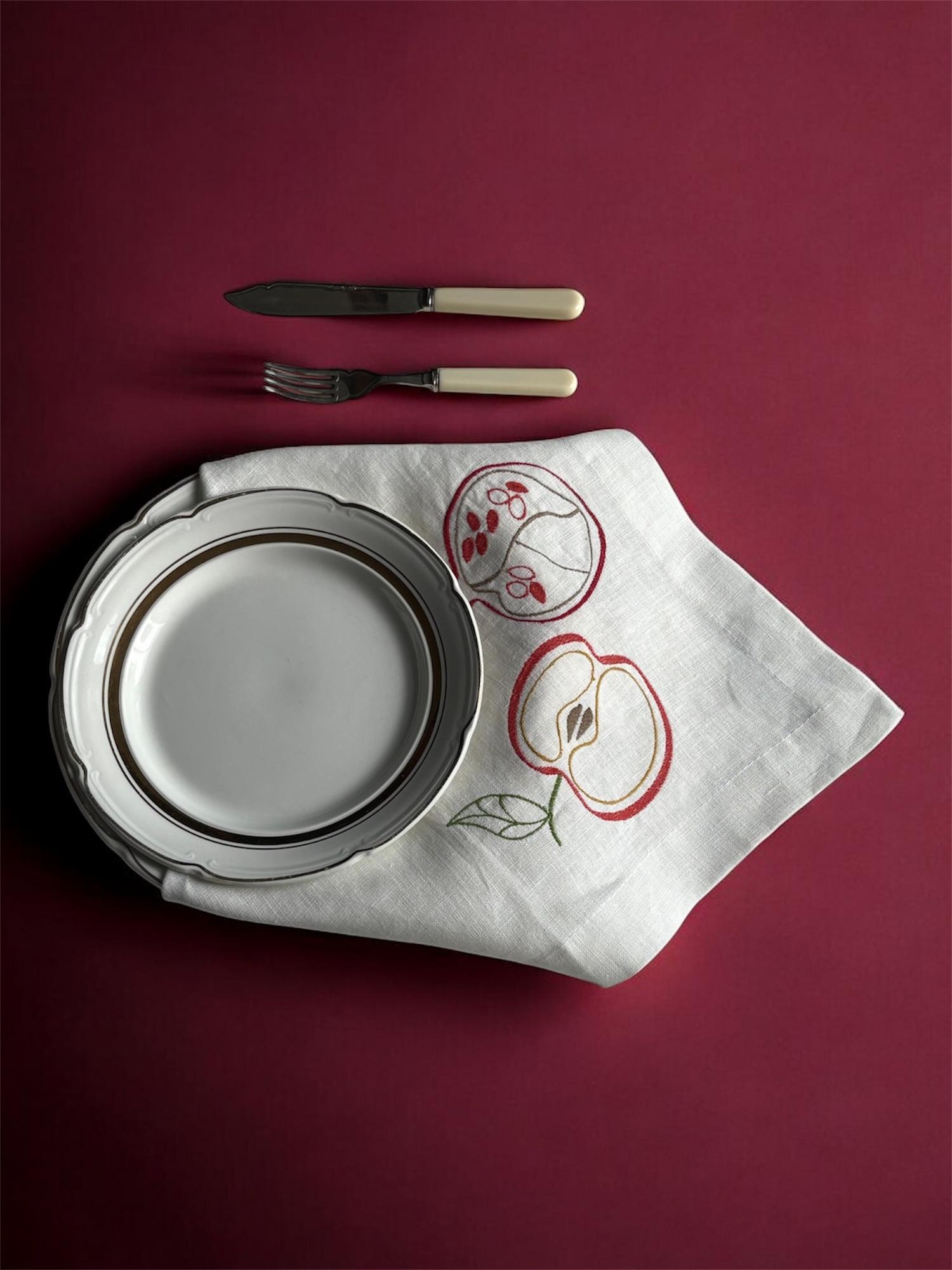 Набор салфеток "Яблоко -гранат" .