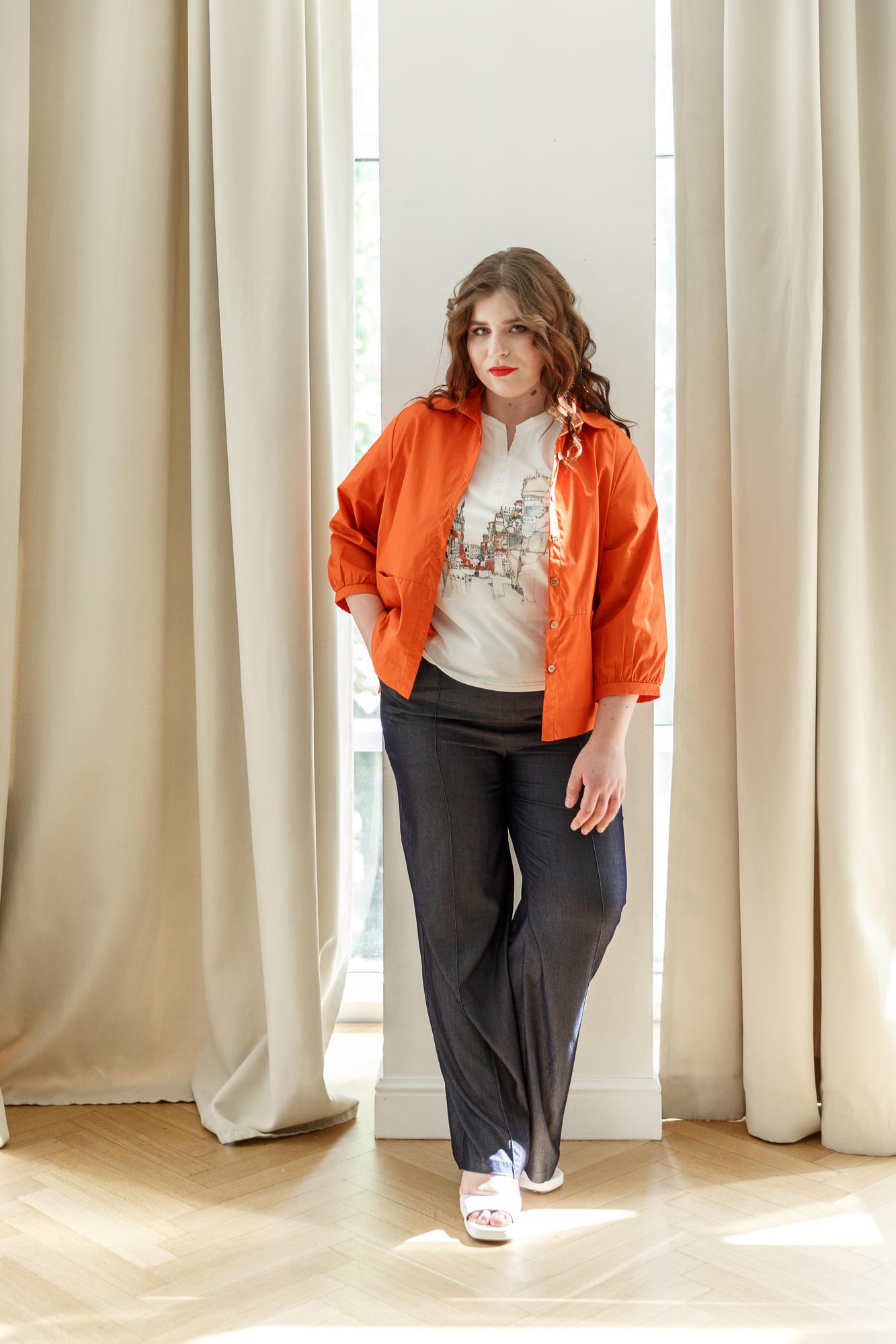 Летняя куртка оранжевая