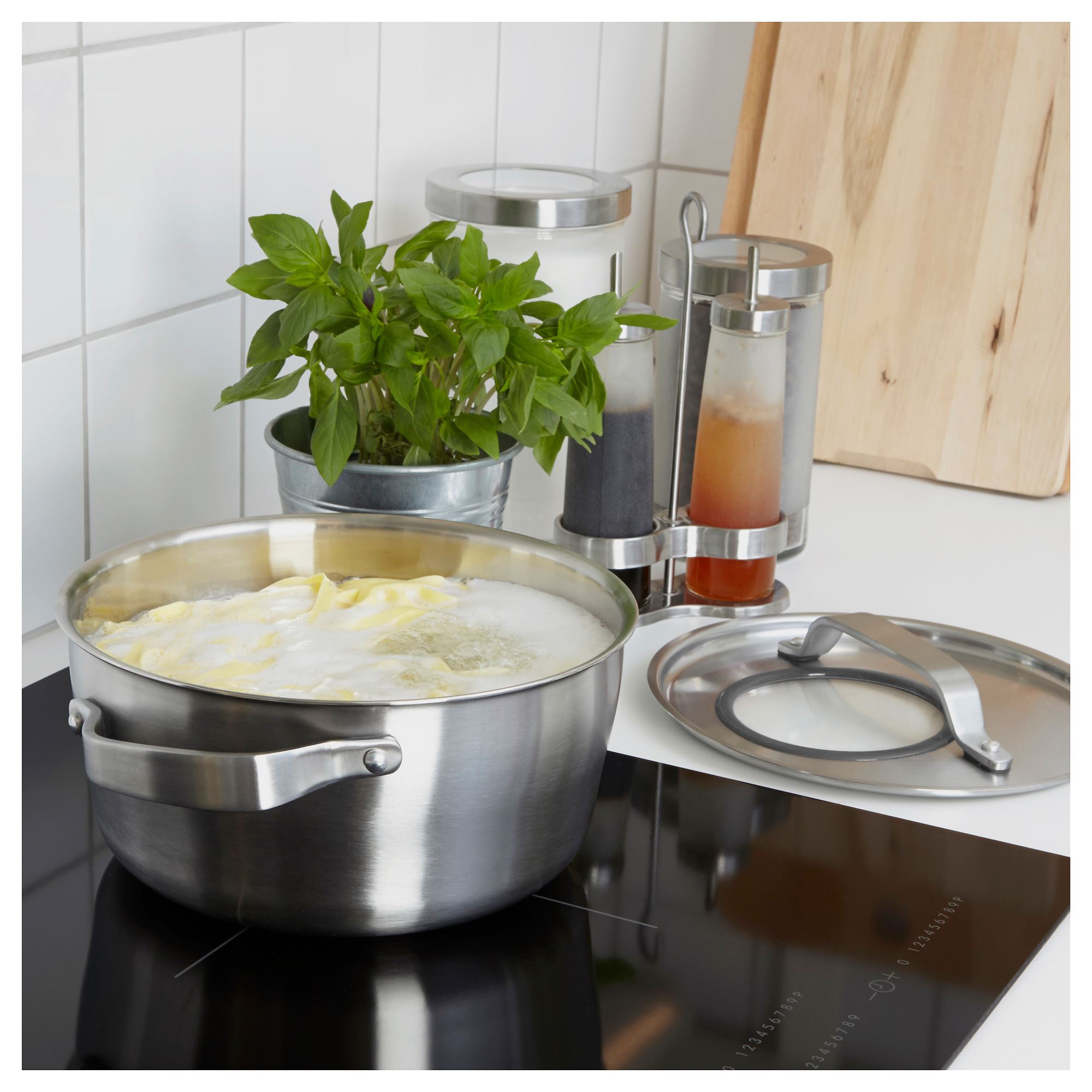 SENSUELL IKEA Кастрюля с крышкой, 4 л, нержавеющая сталь