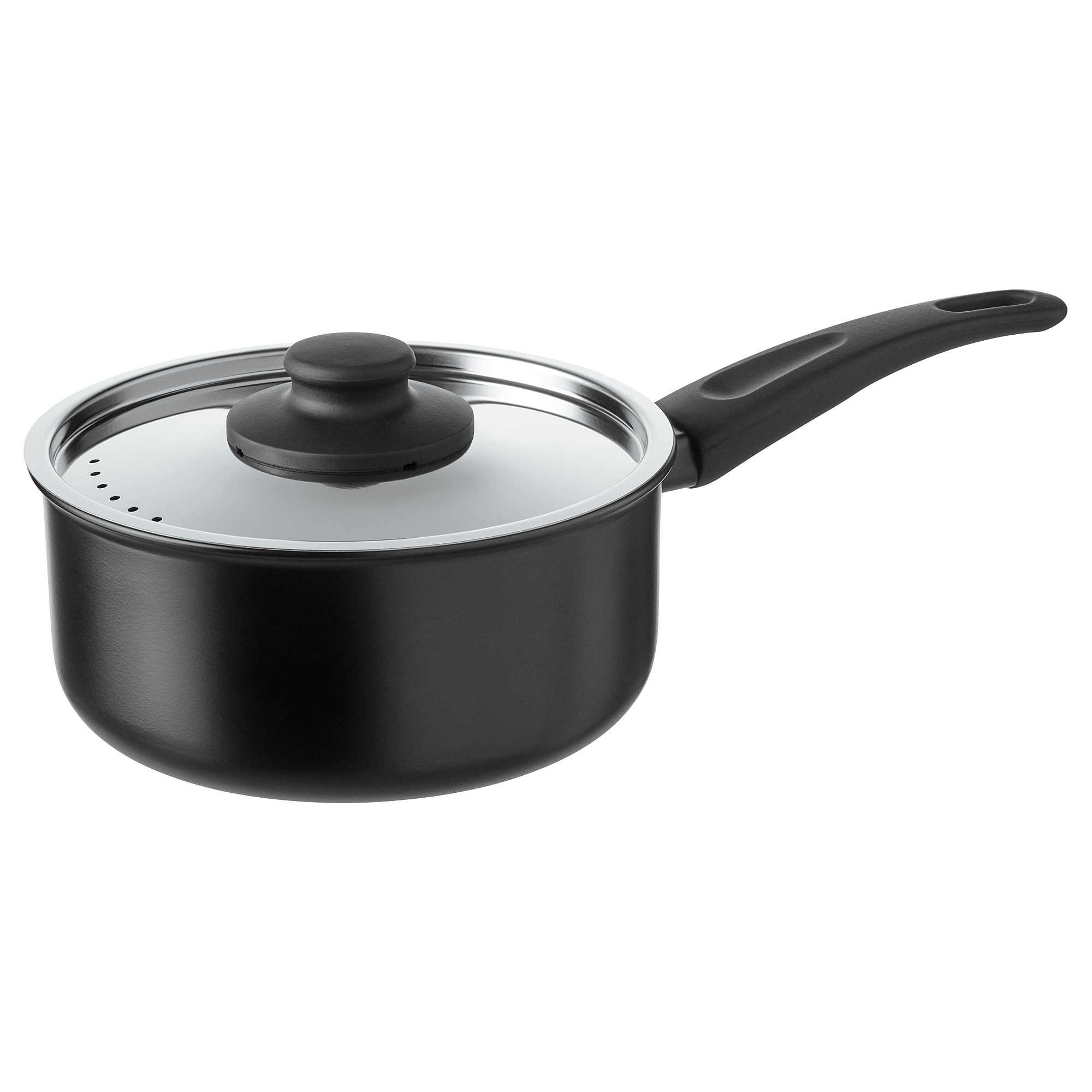 HEMLAGAD IKEA Ковш с крышкой, 2 л, алюминий/teflon® select