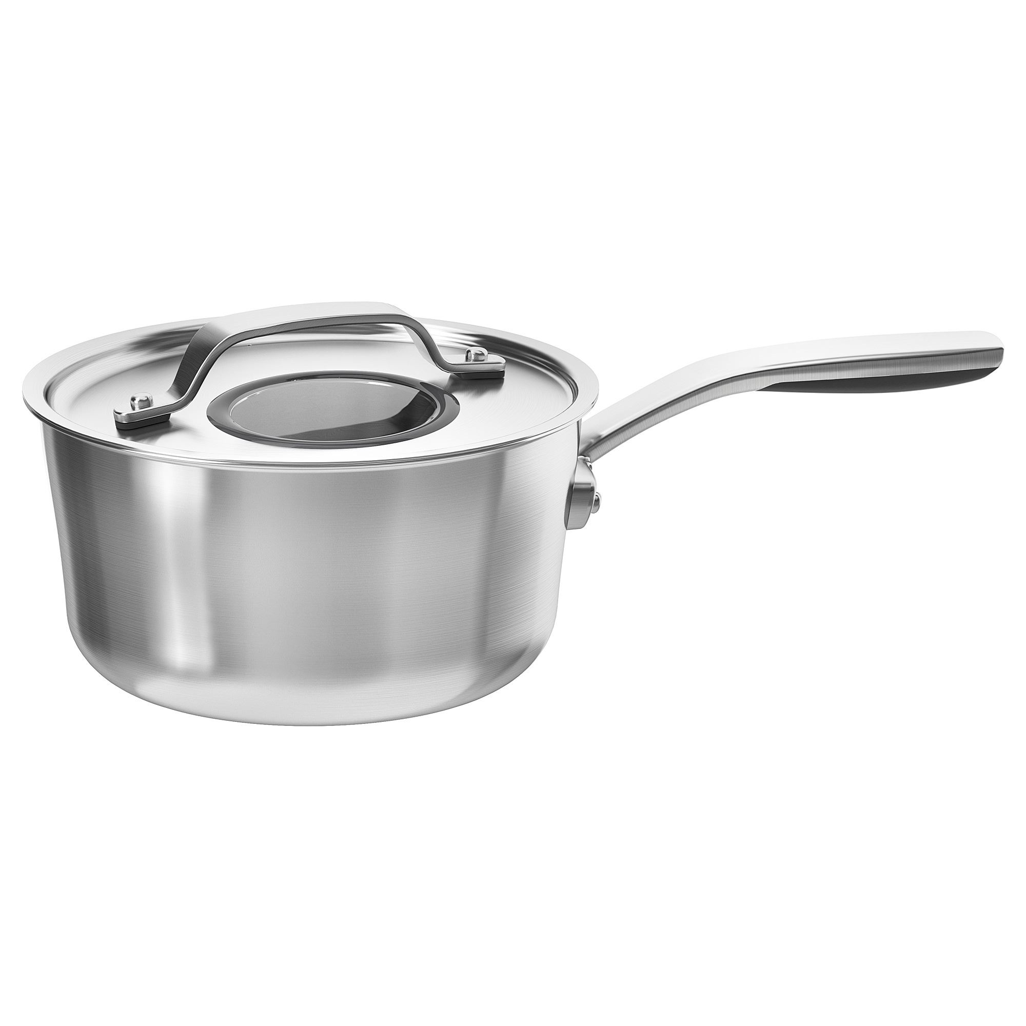 SENSUELL IKEA Ковш с крышкой, 2,4 л, нержавеющая сталь