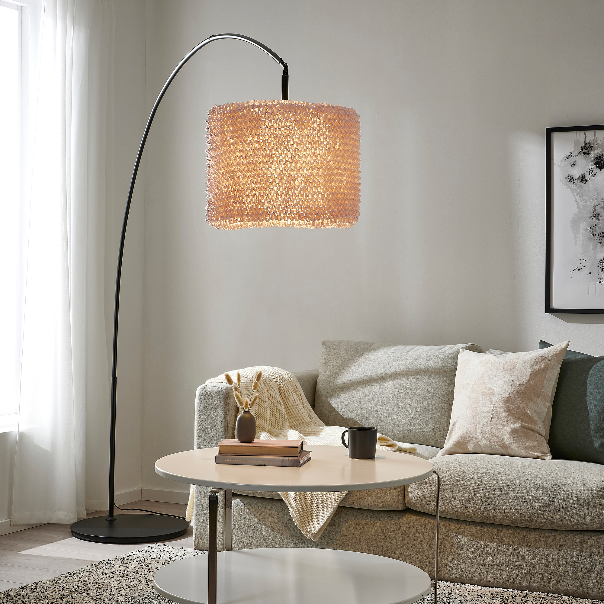 SOLHETTA IKEA Светодиодная лампочка E27 470 лм, шарообразный молочный