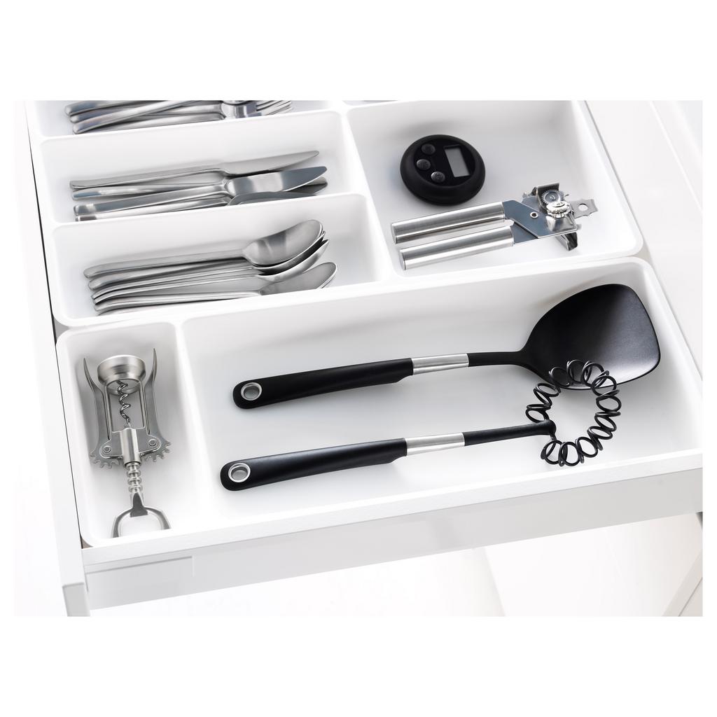 STODJA IKEA Лоток для столовых приборов, 20 см, белый