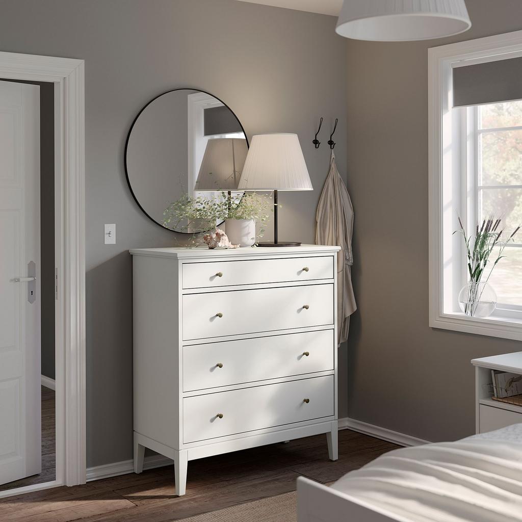 IDANAS IKEA Комод с 4 ящиками, 104x118 см, белый