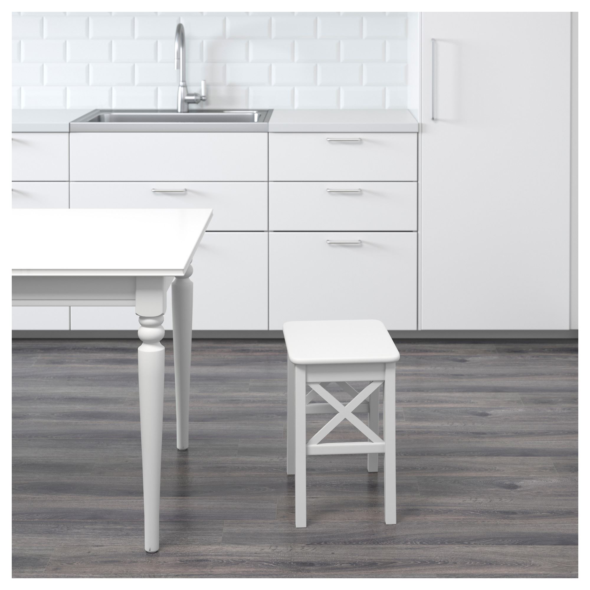INGOLF IKEA ИНГОЛЬФ Табурет, белый