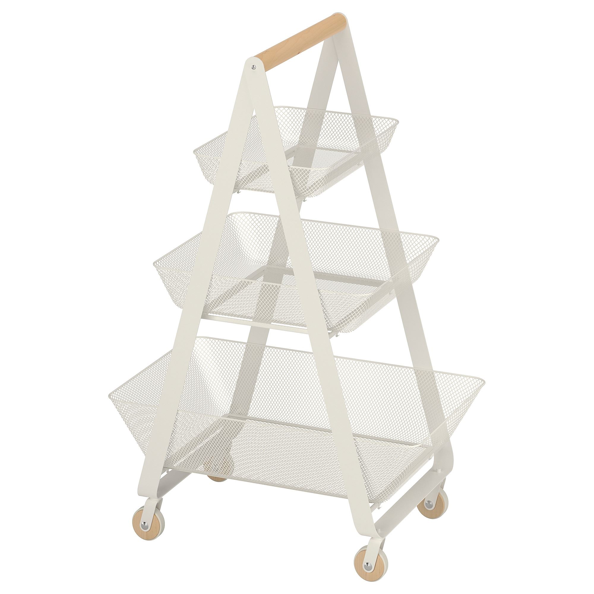 RISATORP IKEA Тележка, 57x39x86 см, белый