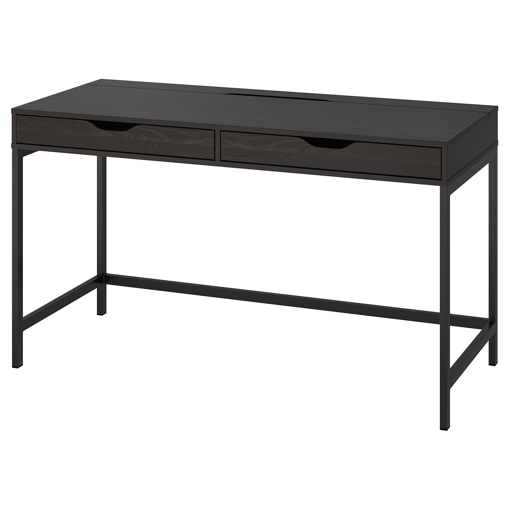 ALEX IKEA АЛЕКС Письменный стол, черно-коричневый, 132x58 см