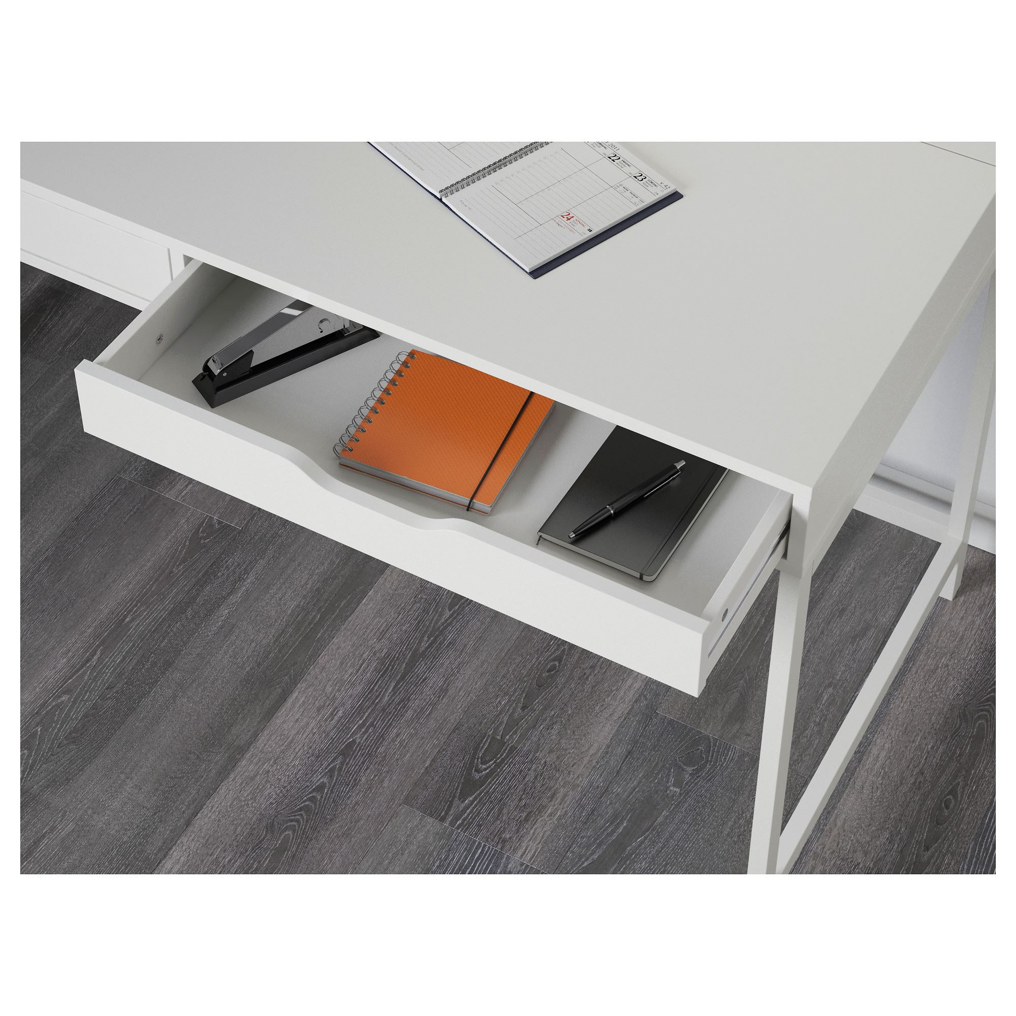 ALEX IKEA АЛЕКС Письменный стол, белый, 132x58 см