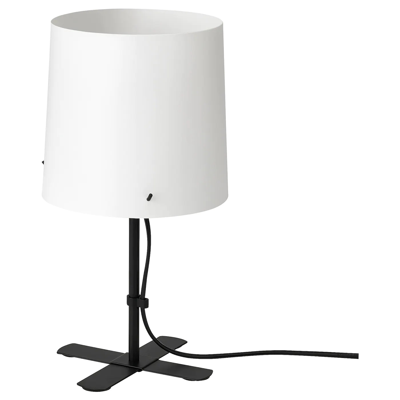 BARLAST IKEA Настольная лампа, черный/белый 31 см
