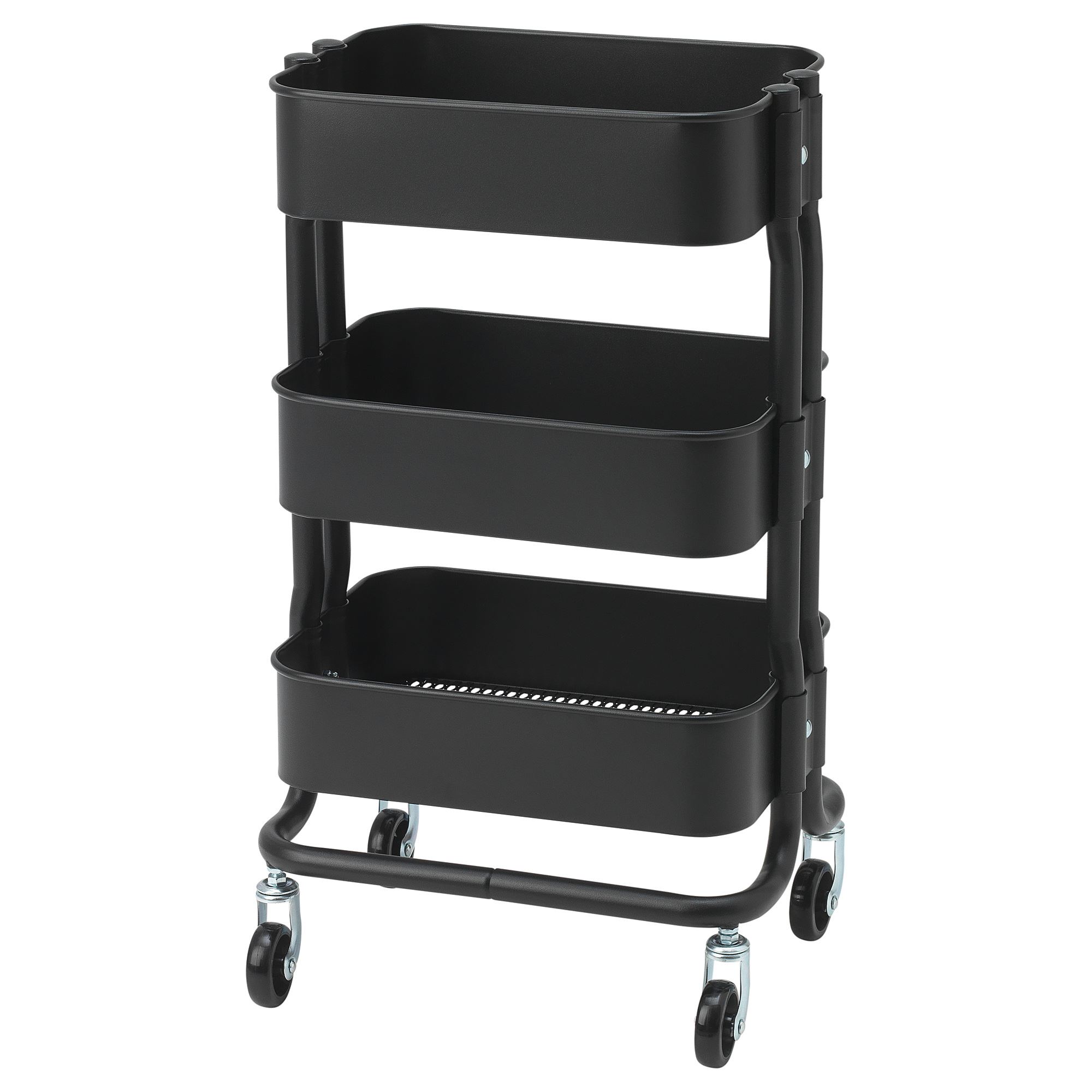 RASHULT IKEA Тележка, черный, 28x38x65 см