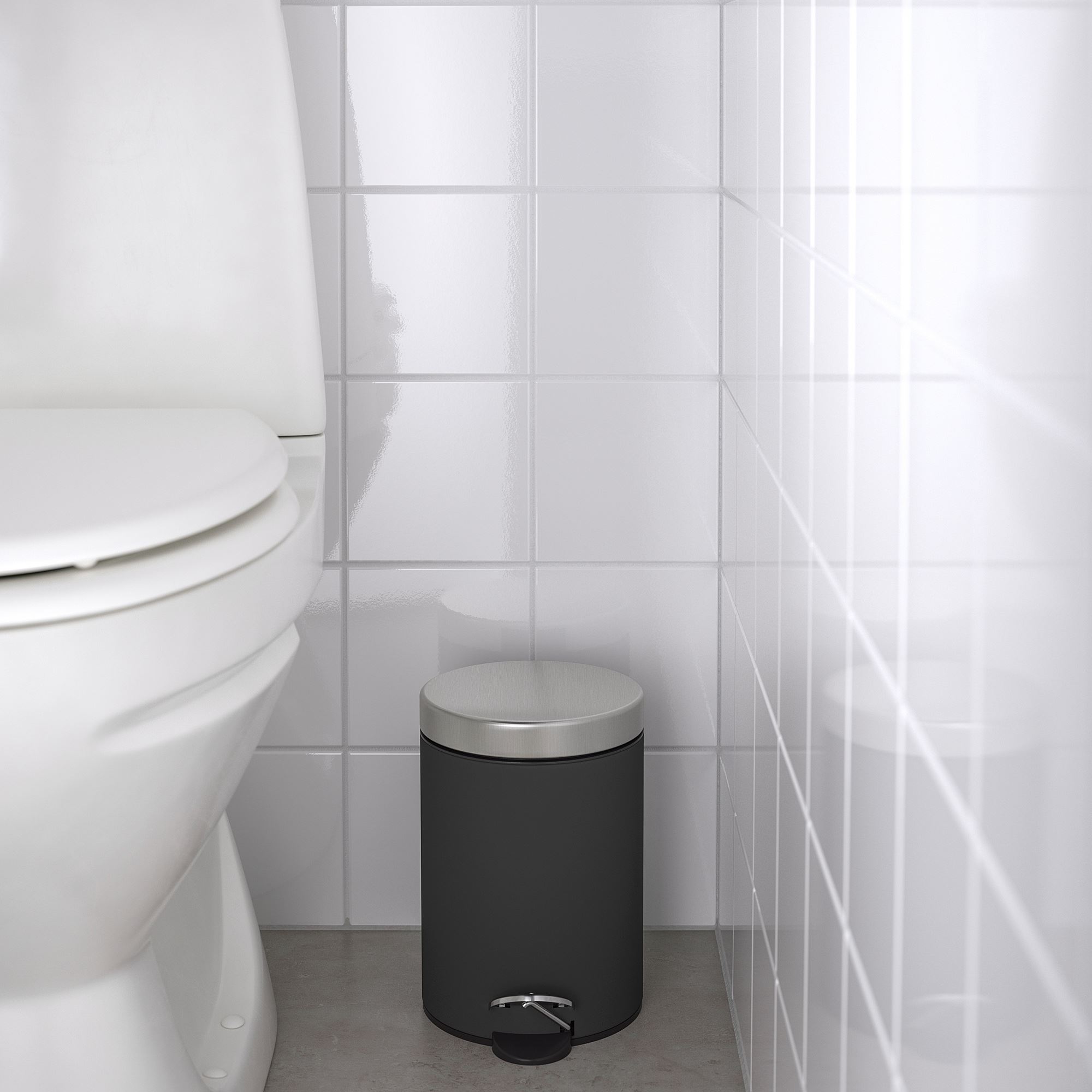 EKOLN IKEA Мусорное ведро, темно-серый