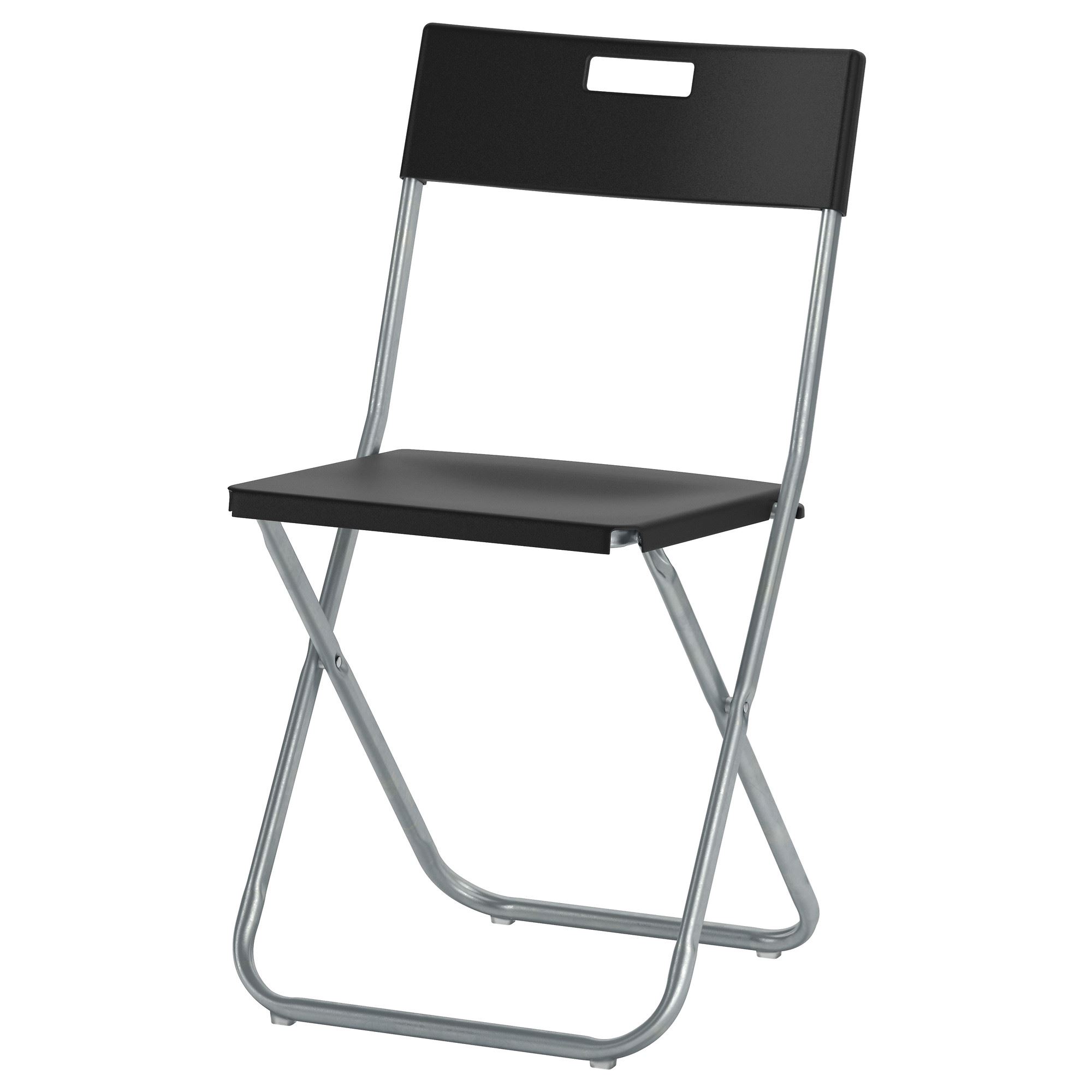 GUNDE IKEA ГУНДЕ Стул складной, черный