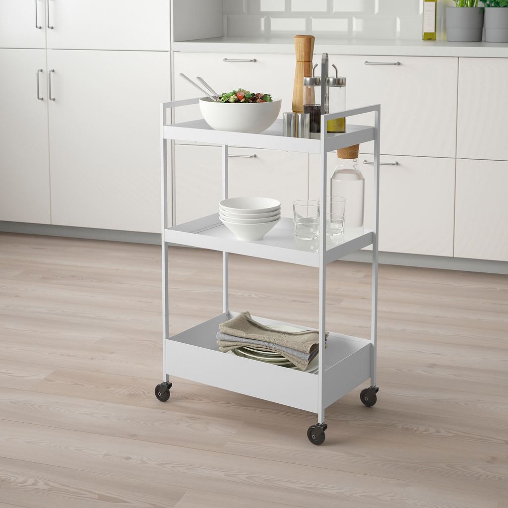 NISSAFORS IKEA Тележка, белый, 50.5x30x83 см