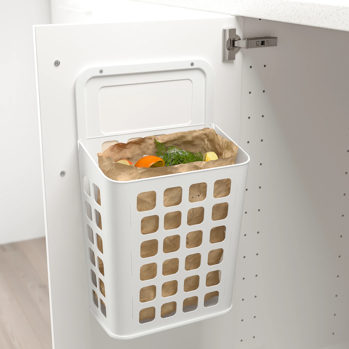 VARIERA IKEA ВАРЬЕРА Мусорное ведро, белый, 10 л