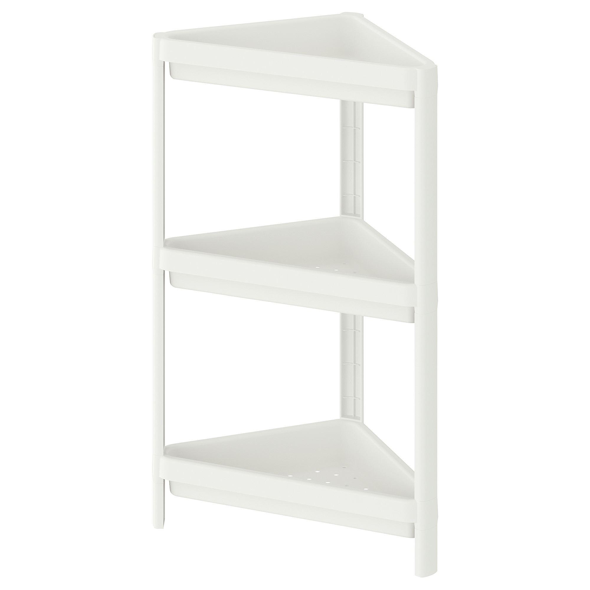VESKEN IKEA Стеллаж угловой, белый 33x33x71 см